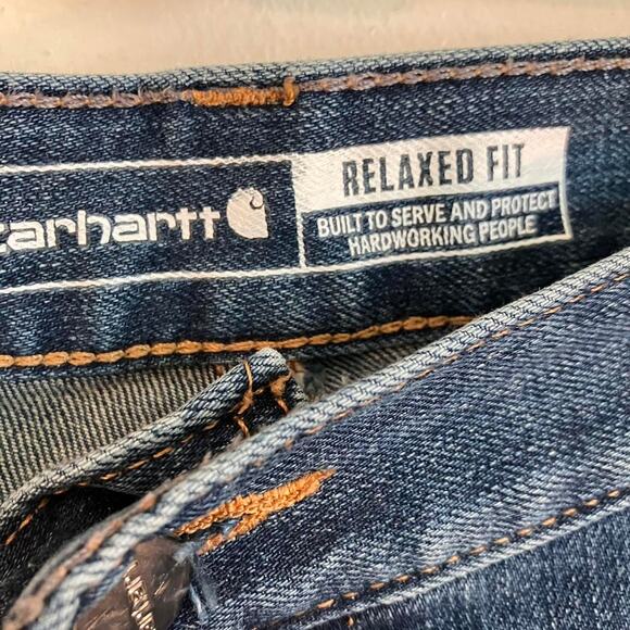 Carhartt Relaxed Fit Relaxed Fit Carpenter Denim Workwear Jeans‎ - Picture 3 of 7